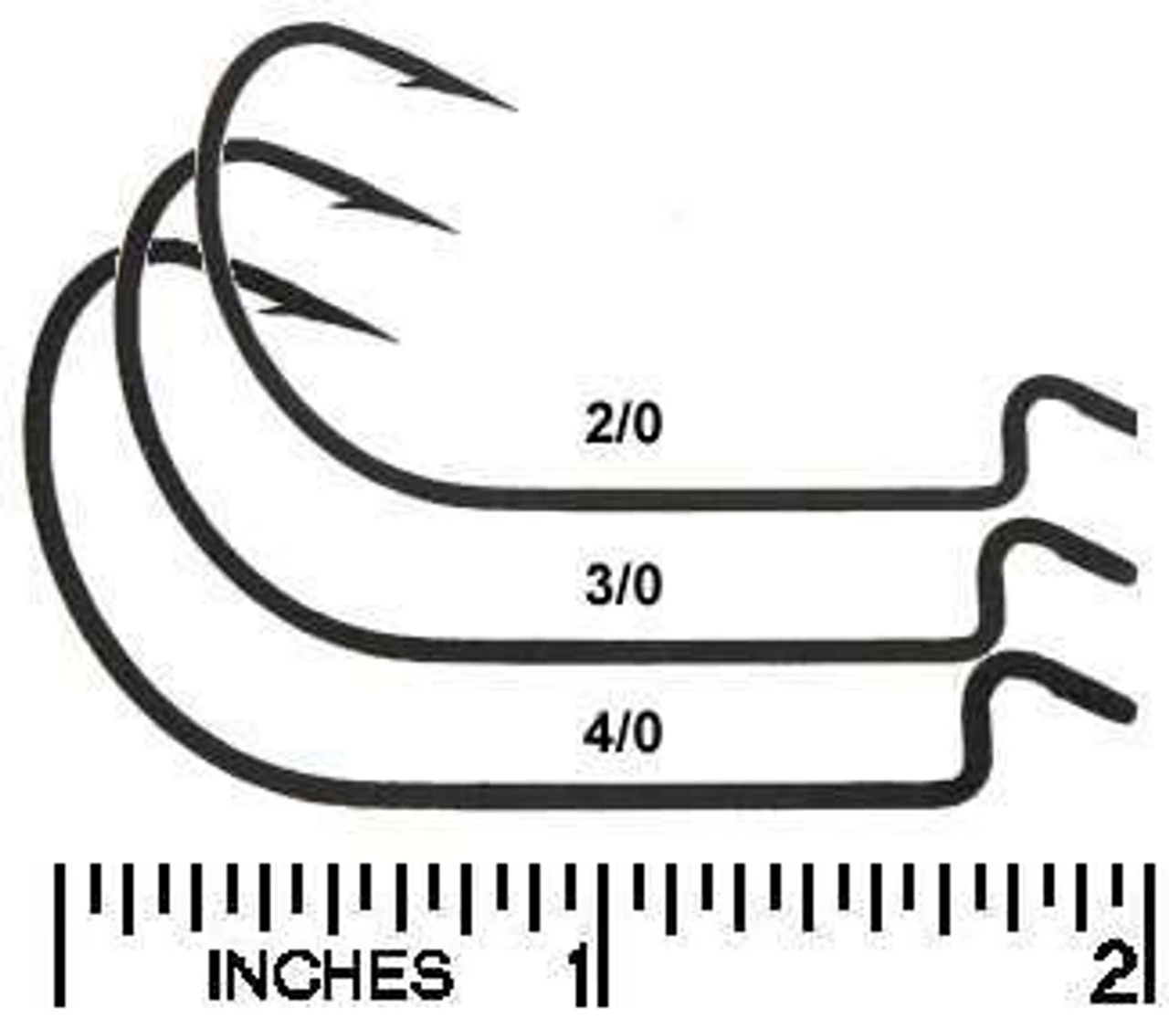 Mustad 37177BLN Mega-Bite Worm Hooks 4 Mustad 37177BLN Mega-Bite Worm Hooks - Image 2