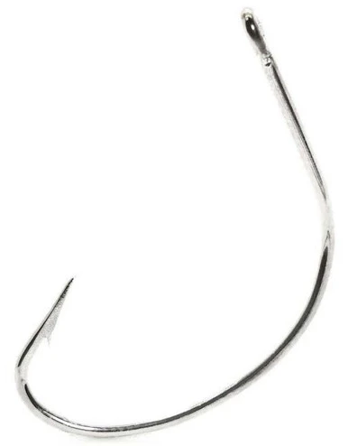 Mustad 37240-NI Nickel Wide Gap Hollow Point Hook 3 Mustad 37240-NI Nickel Wide Gap Hollow Point Hook