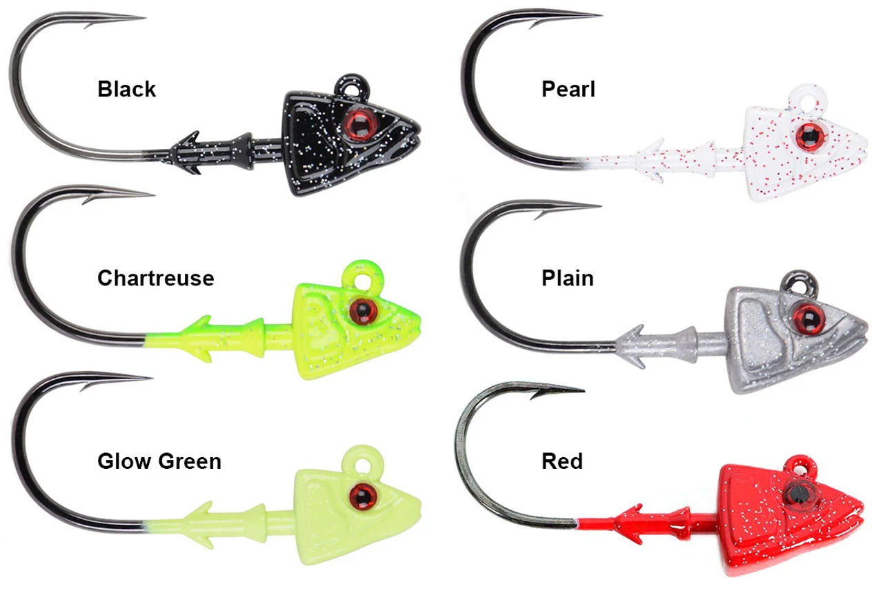 Mustad SD824 Elite Shad/Darter Jig Head Lures 4 Mustad SD824 Elite Shad/Darter Jig Head Lures - Image 2